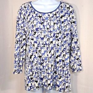 JM Collection Long Sleeve Top SZ XL
